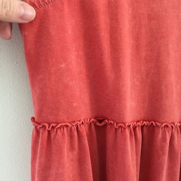 Listicle boho coral sleeveless ruffle top | Size S - Picture 5 of 7